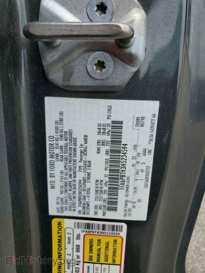 2017 FORD ALL Models - VIN: 1FA6P8TH3H5234594 - Фото 12