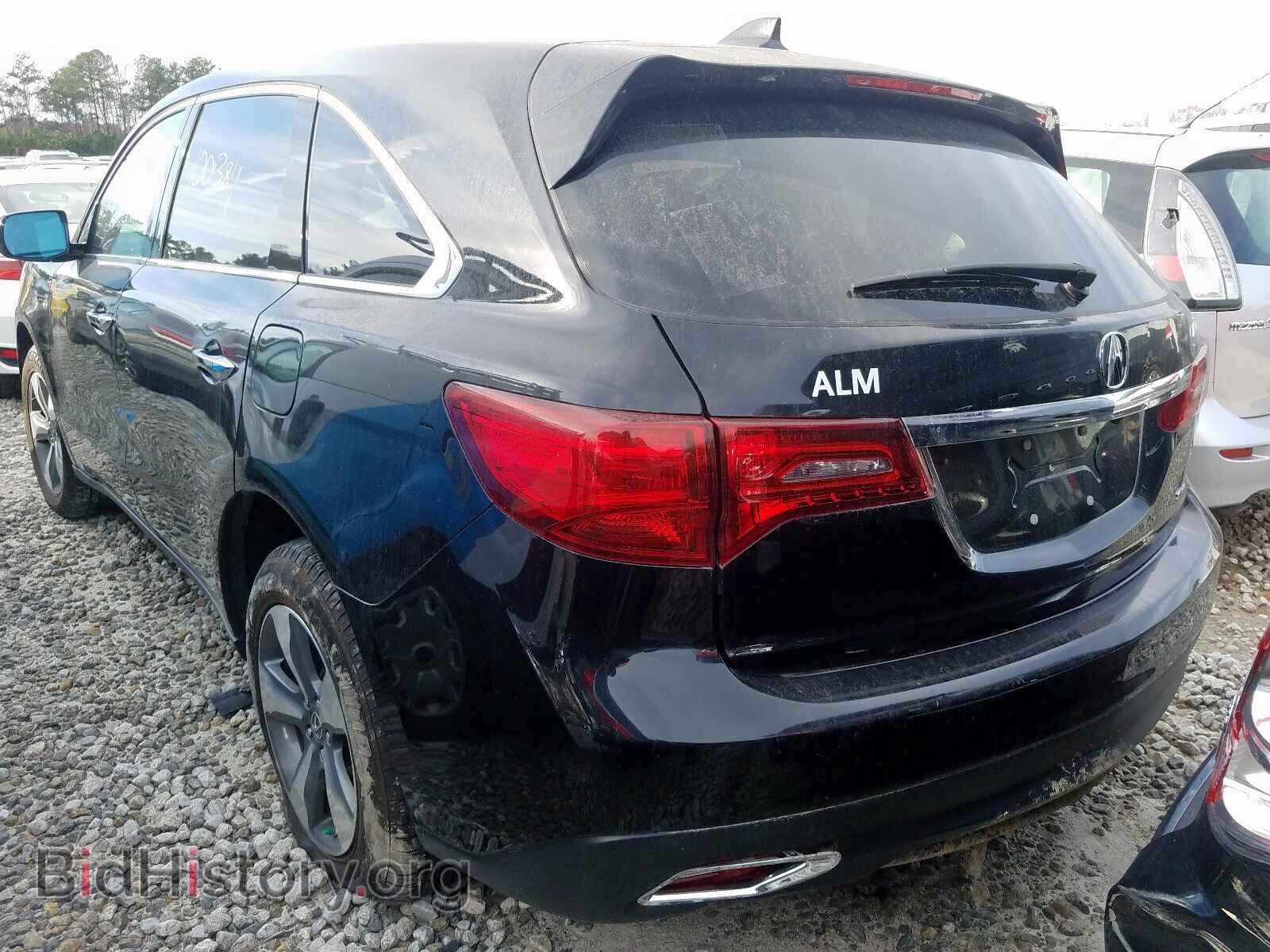 2016 ACURA MDX - VIN: 5FRYD4H28GB040017 - Фото 3