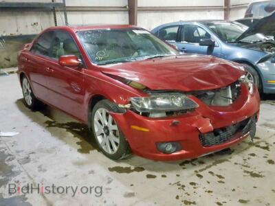 2006 Mazda 6 6 S, красный — VIN 1YVHP80D365M16419, Copart
