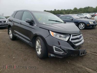 2015 Ford EDGE Edge SEL, black — VIN 2FMTK4J92FBC21663, Copart