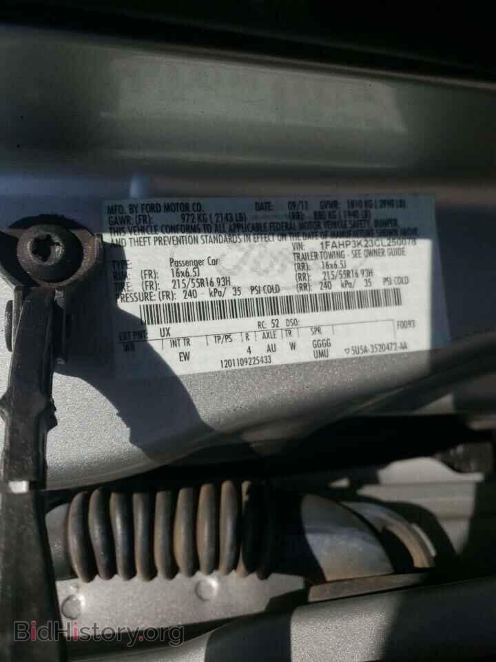 2012 FORD FOCUS - VIN: 1FAHP3K23CL250078 - Фото 10