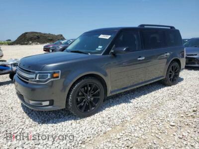 2019 Ford FLEX Limited, серый — VIN 2FMGK5D88KBA01383, Copart