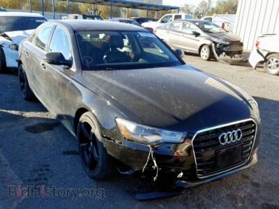 2012 Audi A6 A6 Premium, черный — VIN WAUDFAFC8CN154774, Copart