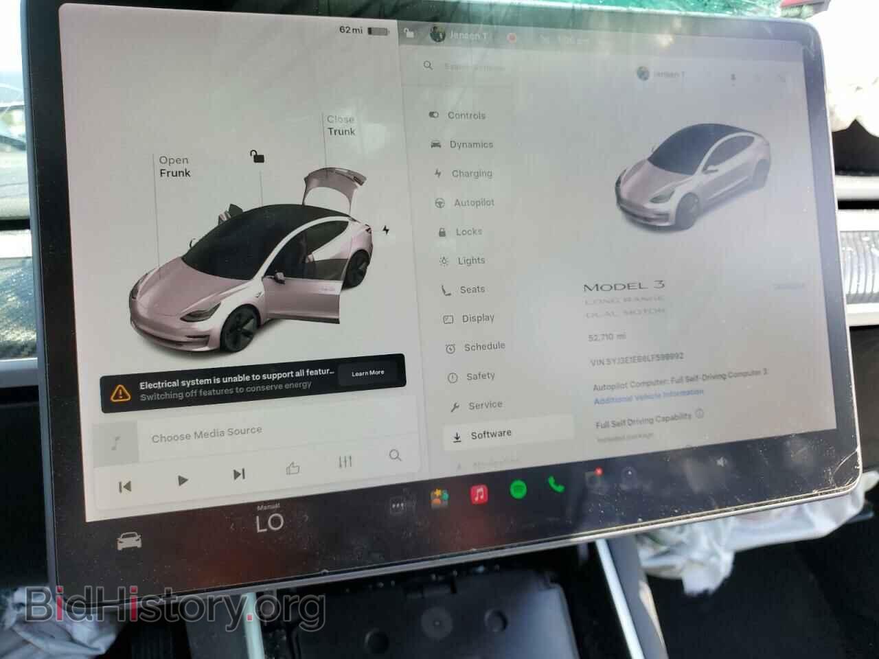 2020 TESLA MODEL 3 - VIN: 5YJ3E1EB6LF599992 - Фото 9