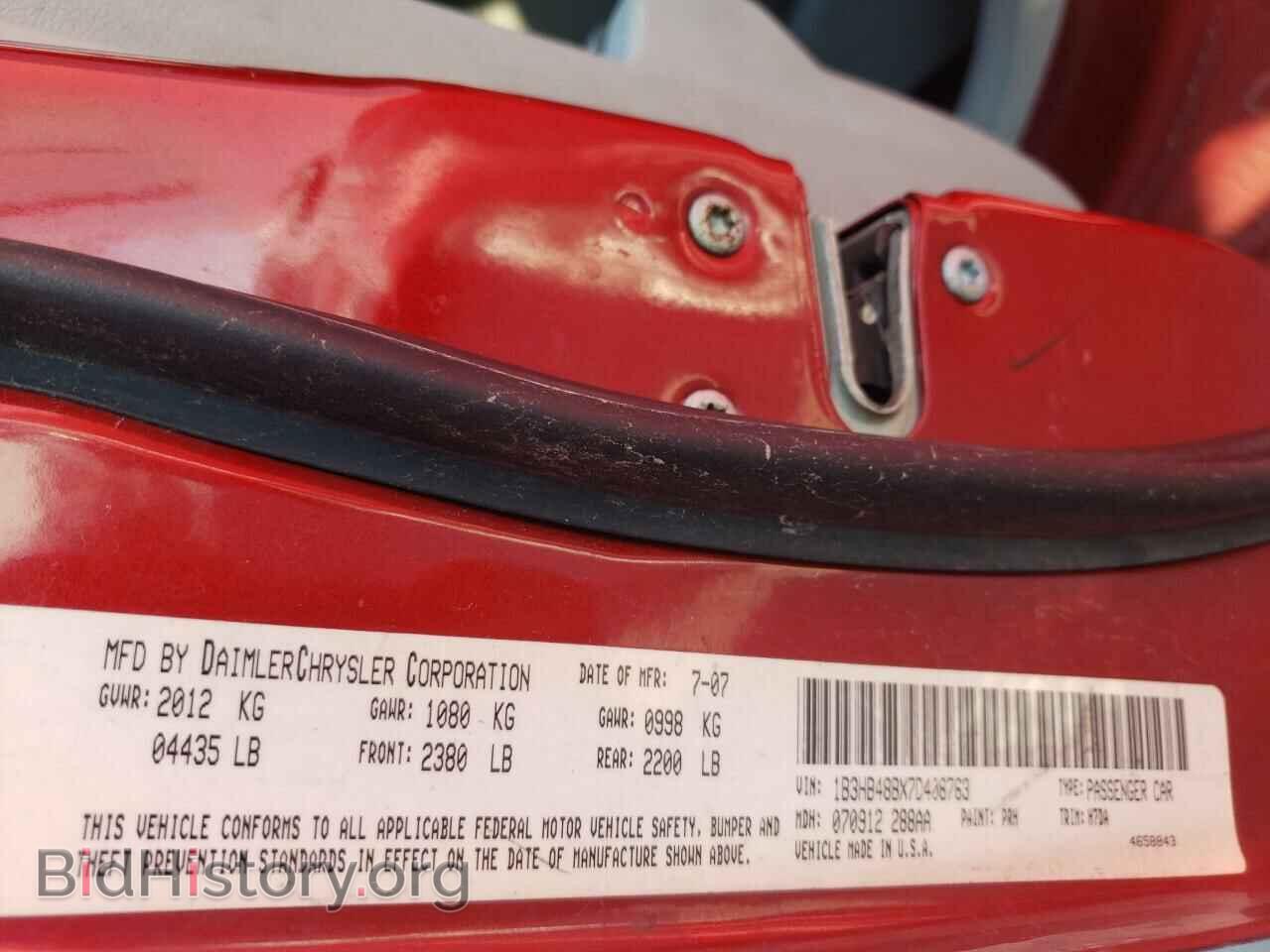 2007 DODGE CALIBER - VIN: 1B3HB48BX7D408763 - Фото 10