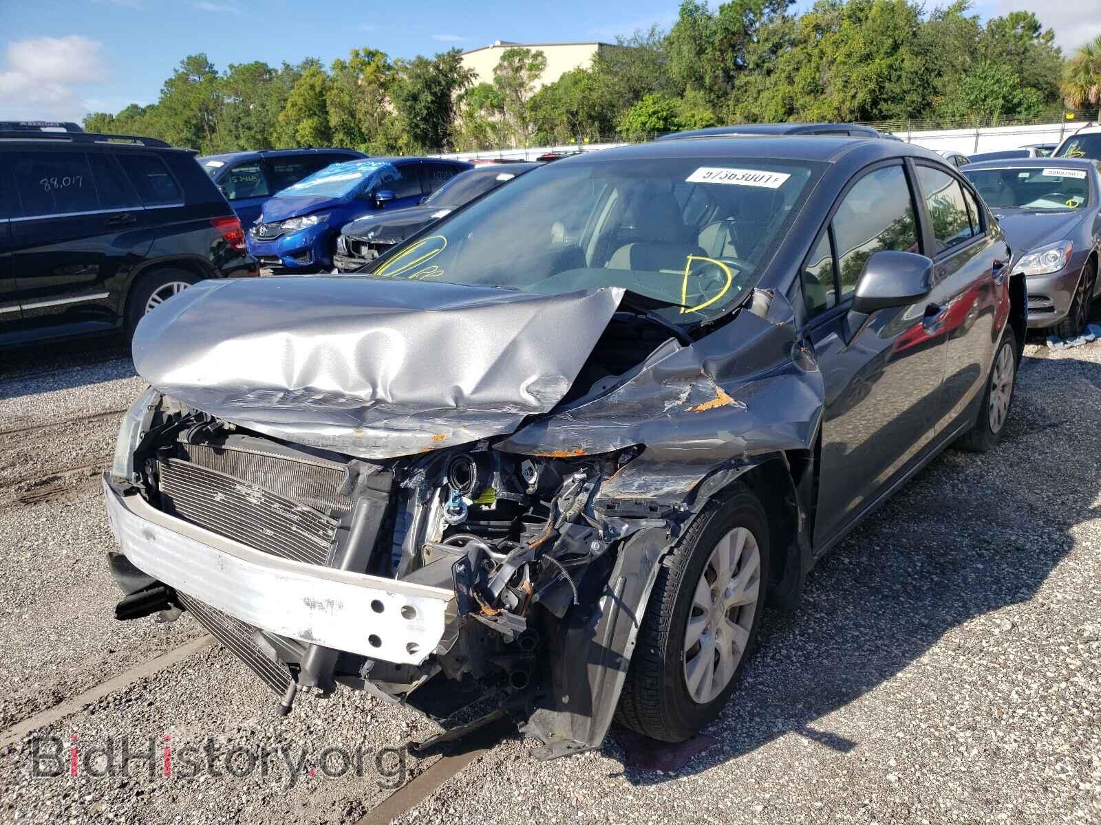 2012 HONDA CIVIC - VIN: 2HGFB2F55CH545227 - Фото 2