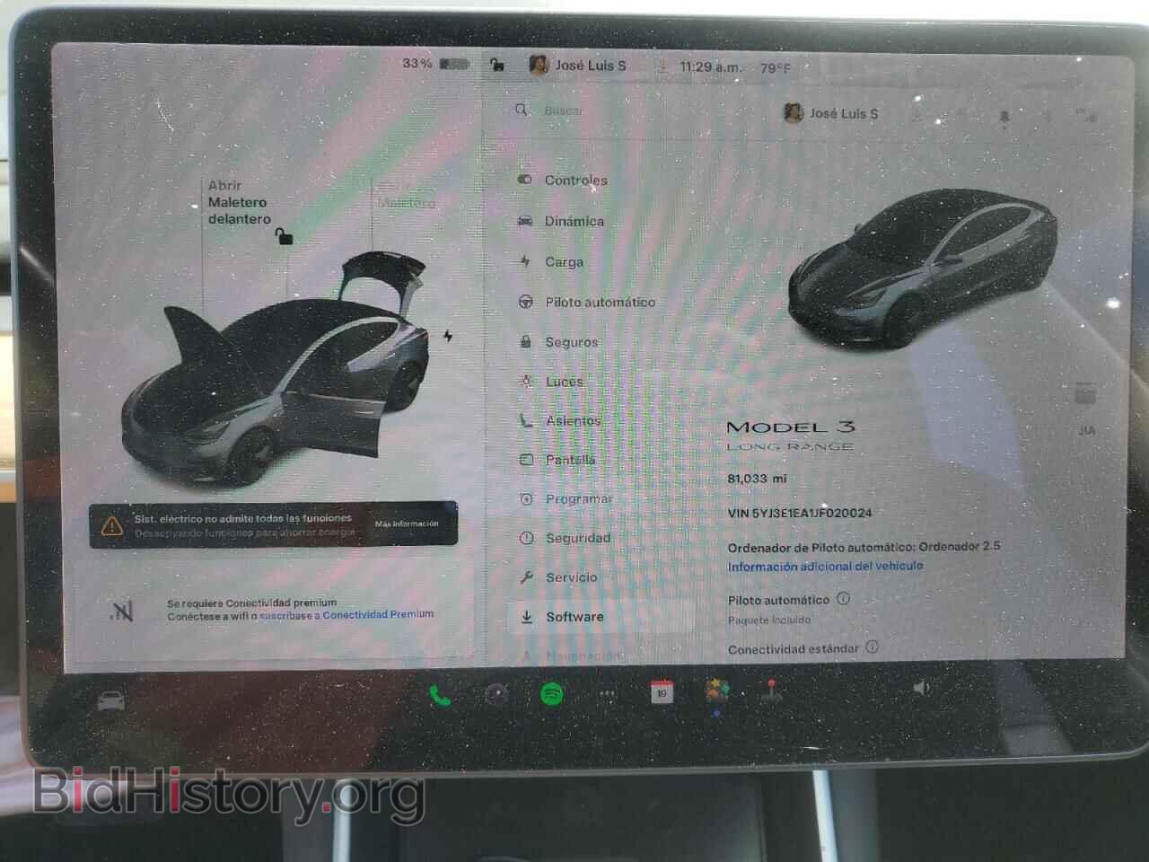 2018 TESLA MODEL 3 - VIN: 5YJ3E1EA1JF020024 - Фото 9