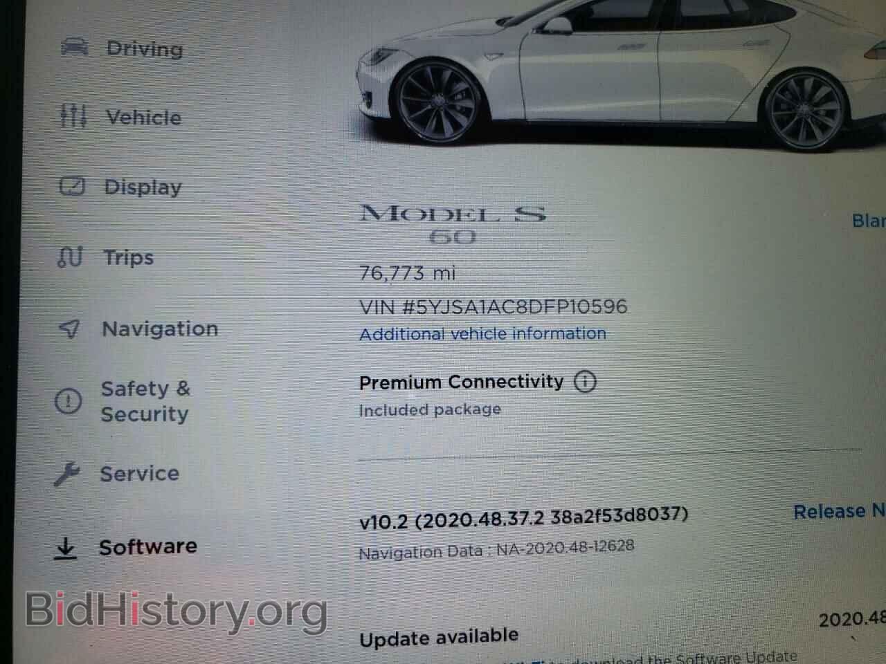 2013 TESLA MODEL S - VIN: 5YJSA1AC8DFP10596 - Photo 8