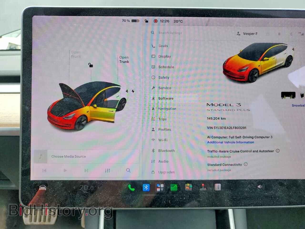 2020 TESLA MODEL 3 - VIN: 5YJ3E1EA2LF803291 - Фото 9