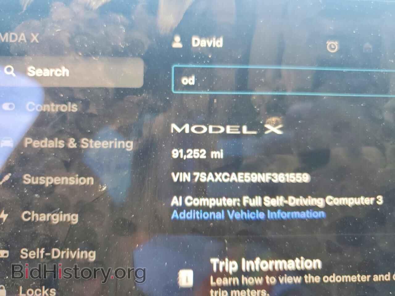 2022 TESLA MODEL X - VIN: 7SAXCAE59NF361559 - Photo 9