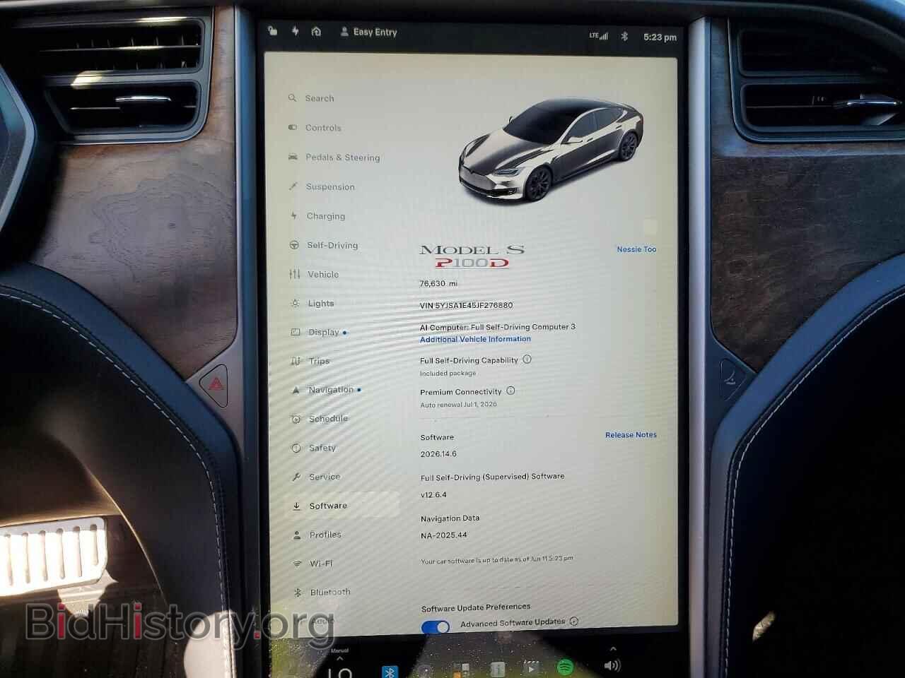 2018 TESLA MODEL S - VIN: 5YJSA1E45JF276880 - Photo 9