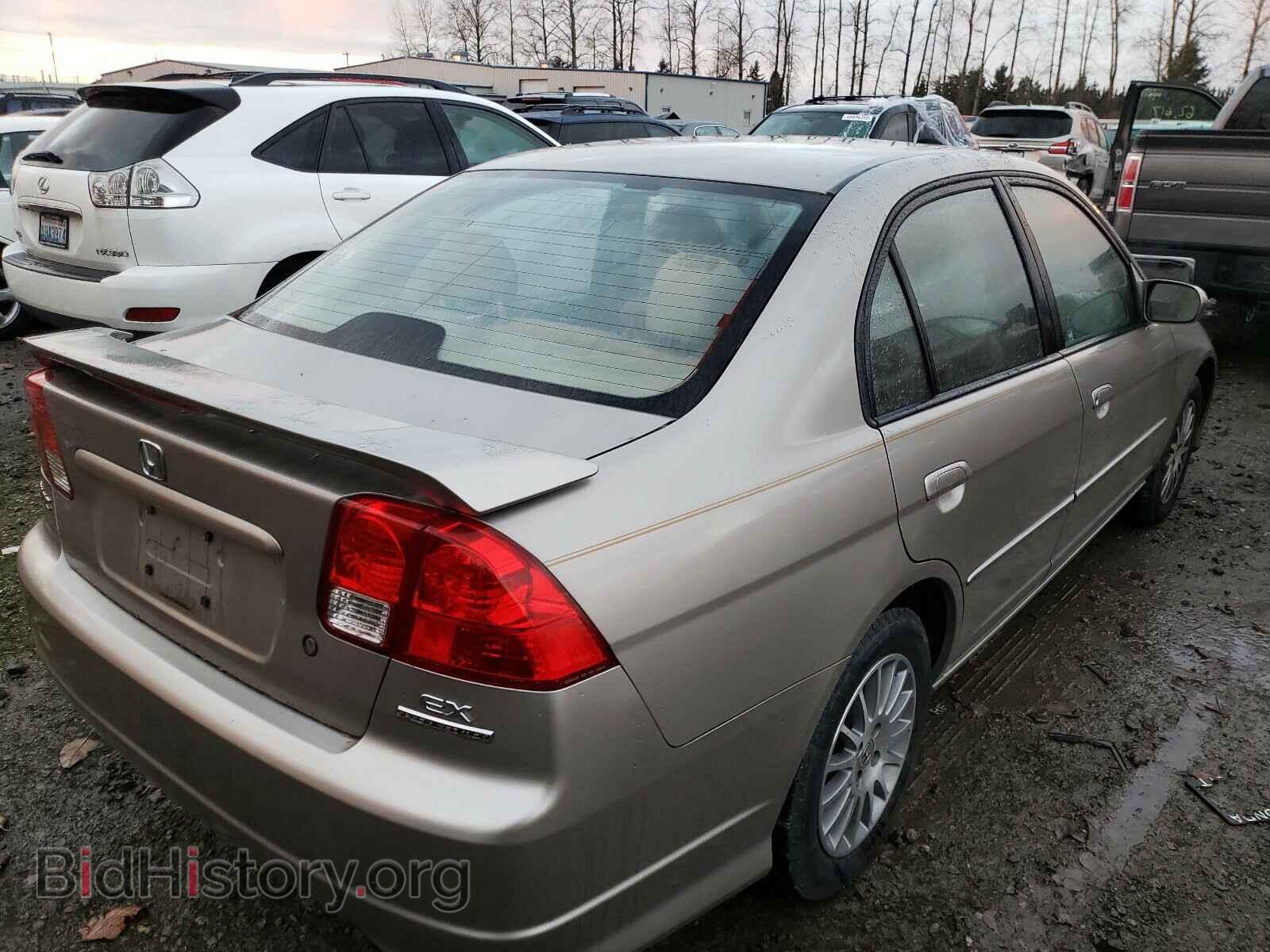 2005 HONDA CIVIC - VIN: 2HGES26715H543877 - Фото 4