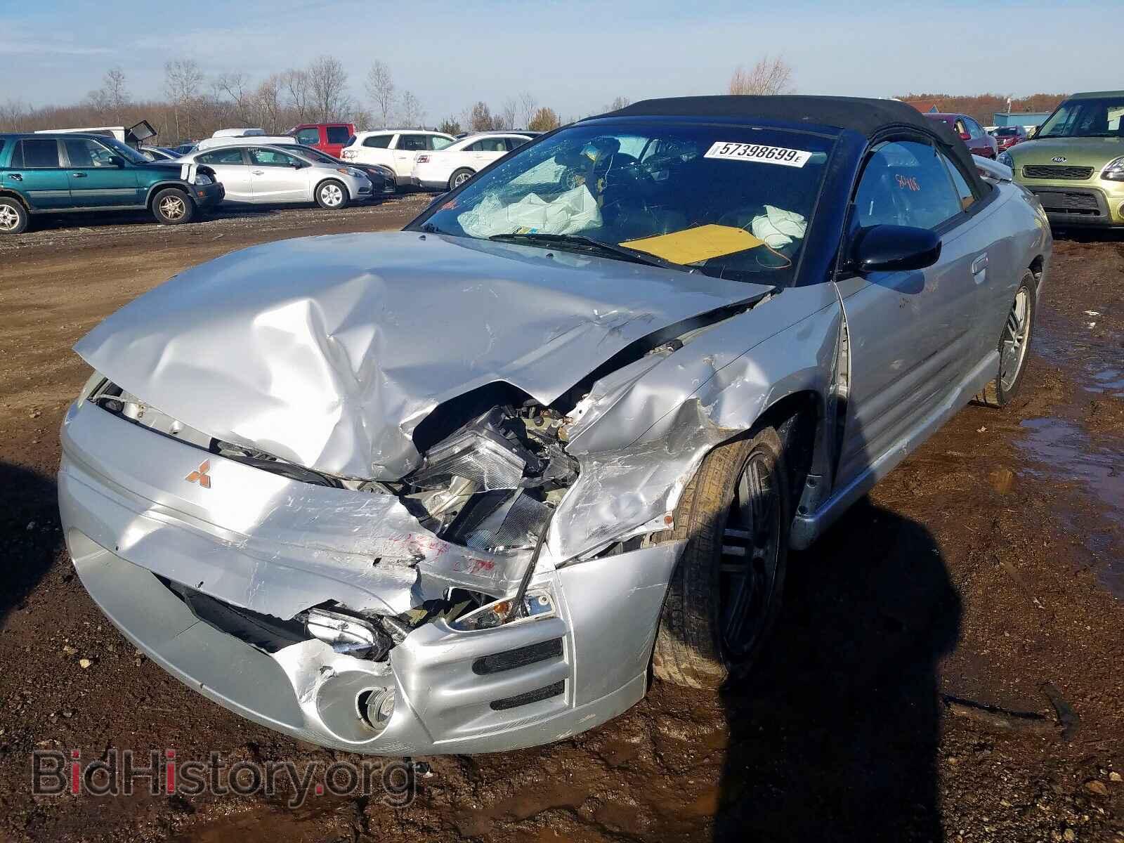 2005 MITSUBISHI ECLIPSE - VIN: 4A3AE75H05E012072 - Фото 2