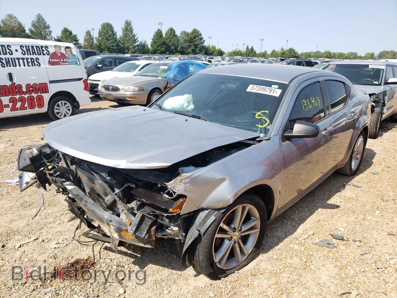 2013 DODGE AVENGER - VIN: 1C3CDZAG4DN749933 - Фото 2