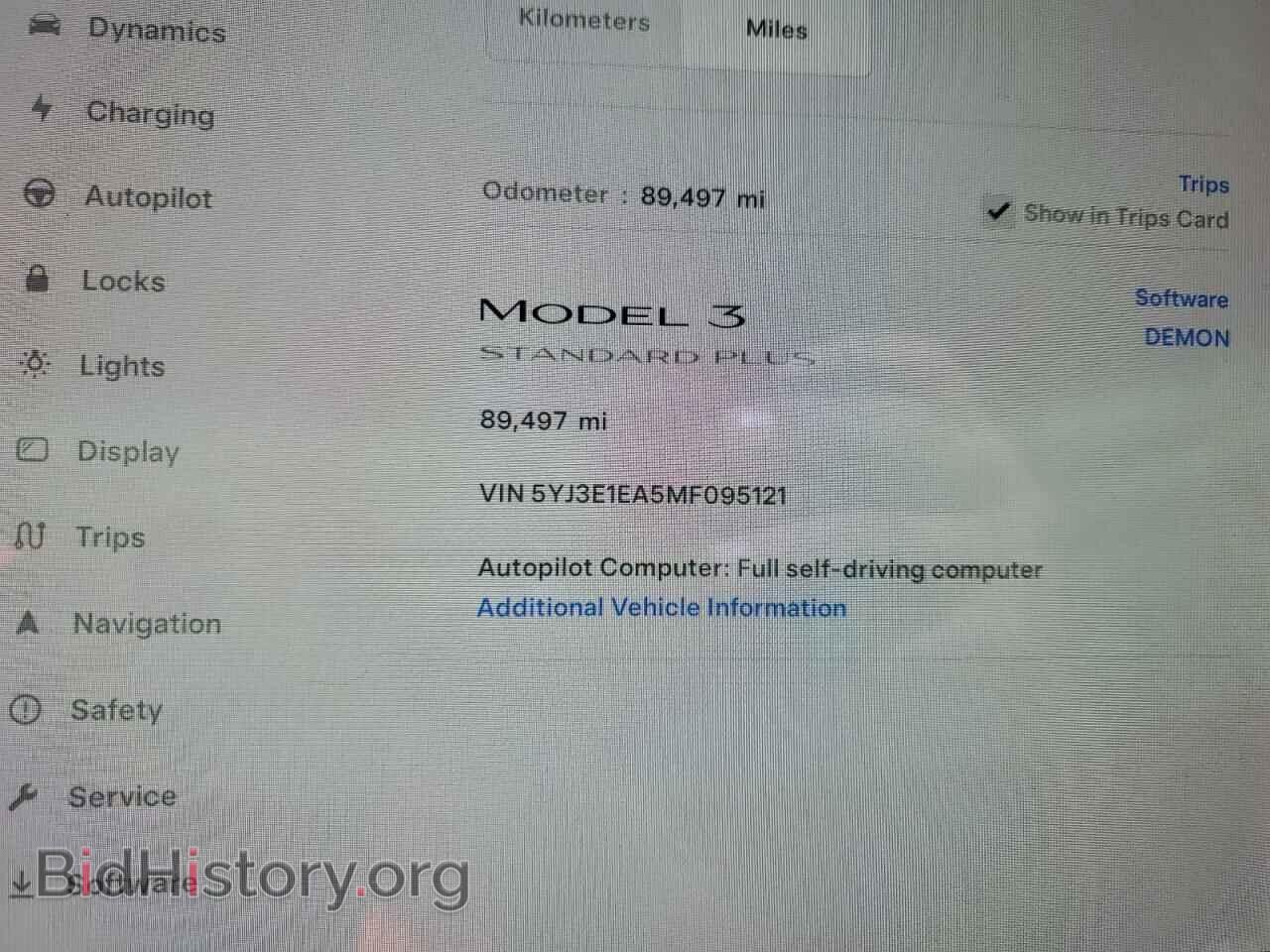 2021 TESLA MODEL 3 - VIN: 5YJ3E1EA5MF095121 - Photo 9