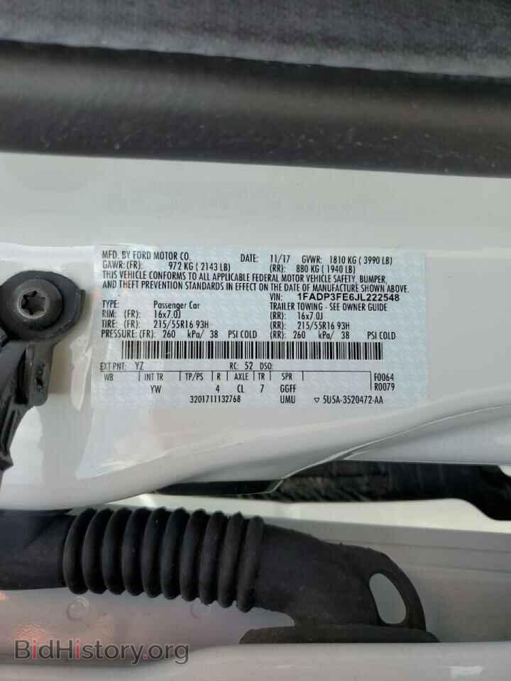 2018 FORD FOCUS - VIN: 1FADP3FE6JL222548 - Фото 10