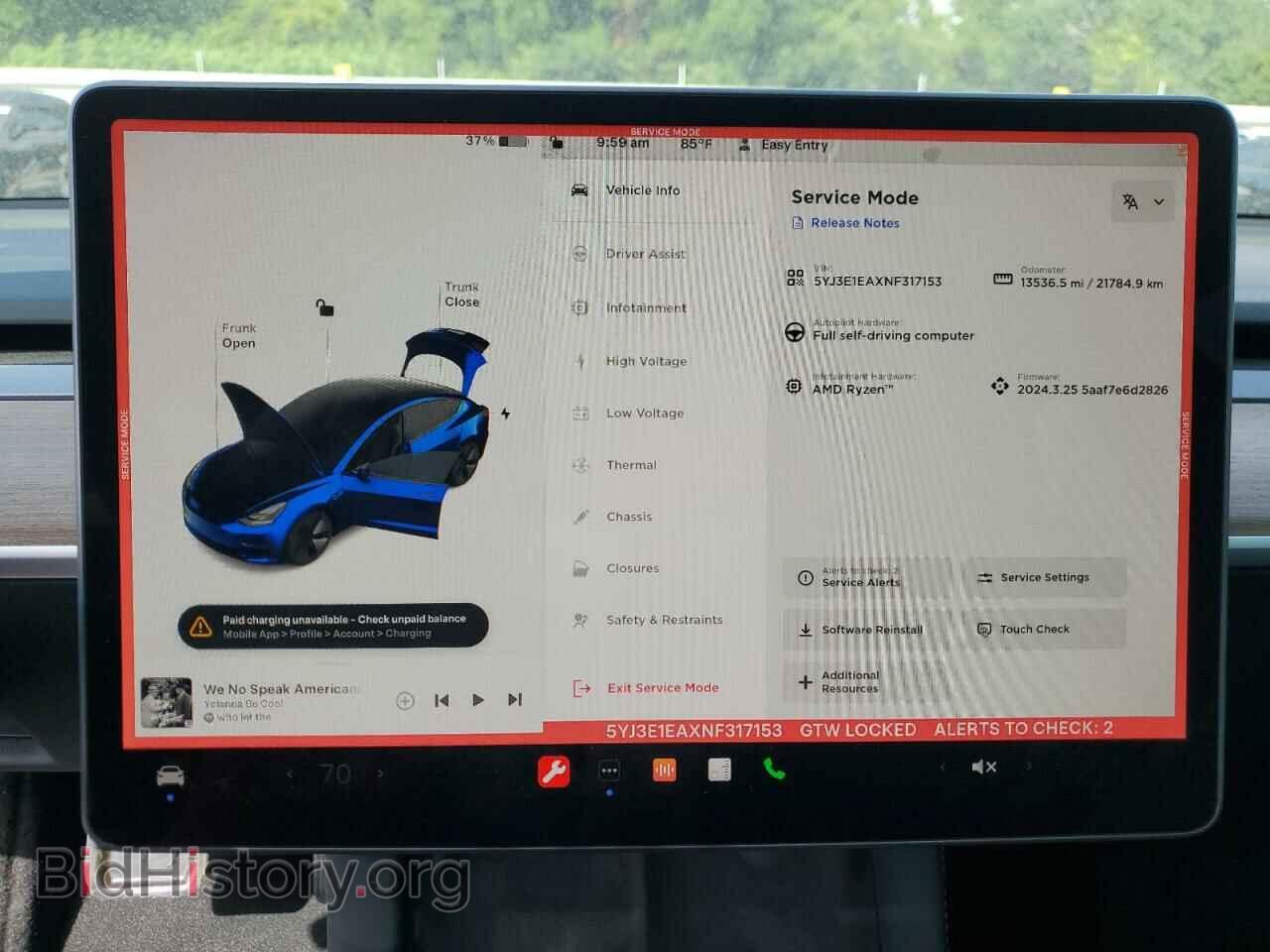 2022 TESLA MODEL 3 - VIN: 5YJ3E1EAXNF317153 - Фото 9