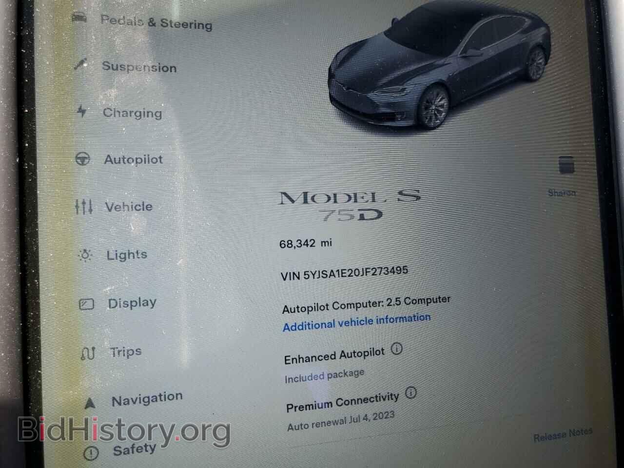 2018 TESLA MODEL S - VIN: 5YJSA1E20JF273495 - Фото 9