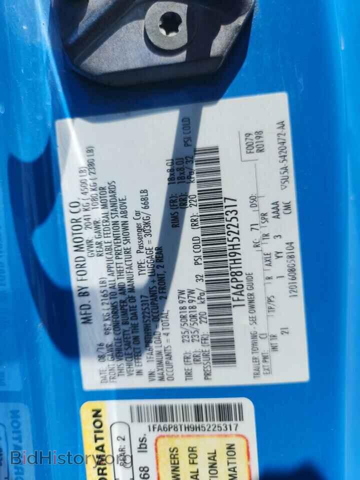 2017 FORD ALL Models - VIN: 1FA6P8TH9H5225317 - Фото 12