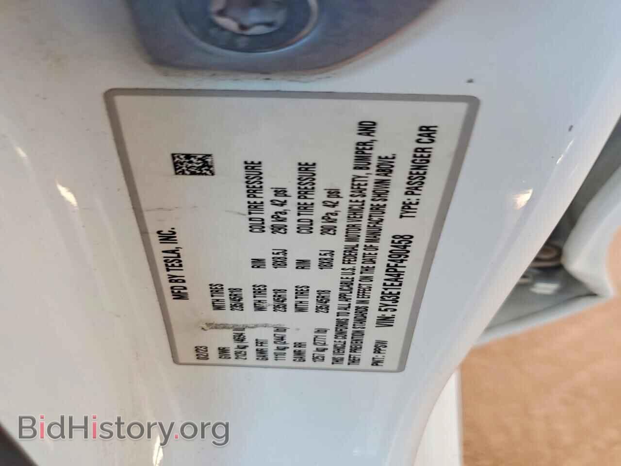 2023 TESLA MODEL 3 - VIN: 5YJ3E1EA4PF490458 - Photo 12