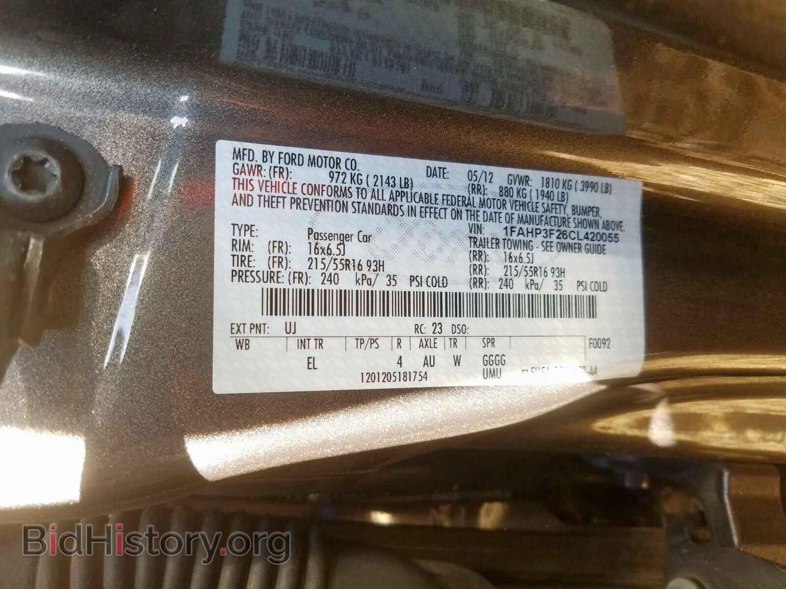 2012 FORD FOCUS SE - VIN: 1FAHP3F26CL420055 - Фото 10