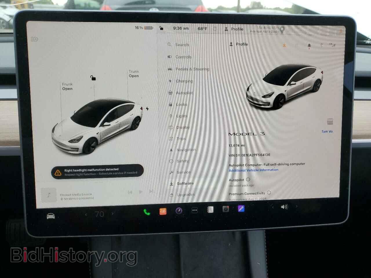 2023 TESLA MODEL 3 - VIN: 5YJ3E1EA2PF564136 - Photo 9