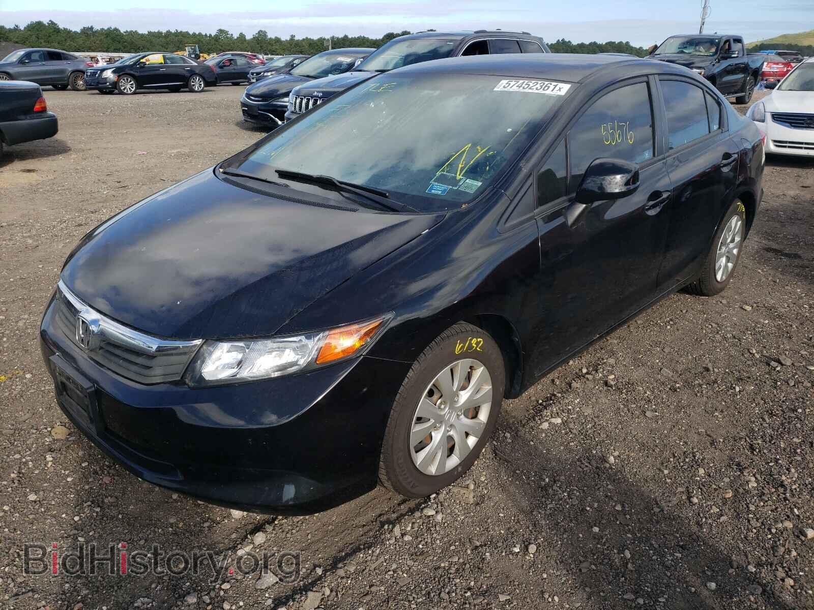 2012 HONDA CIVIC - VIN: 2HGFB2F56CH609968 - Фото 2