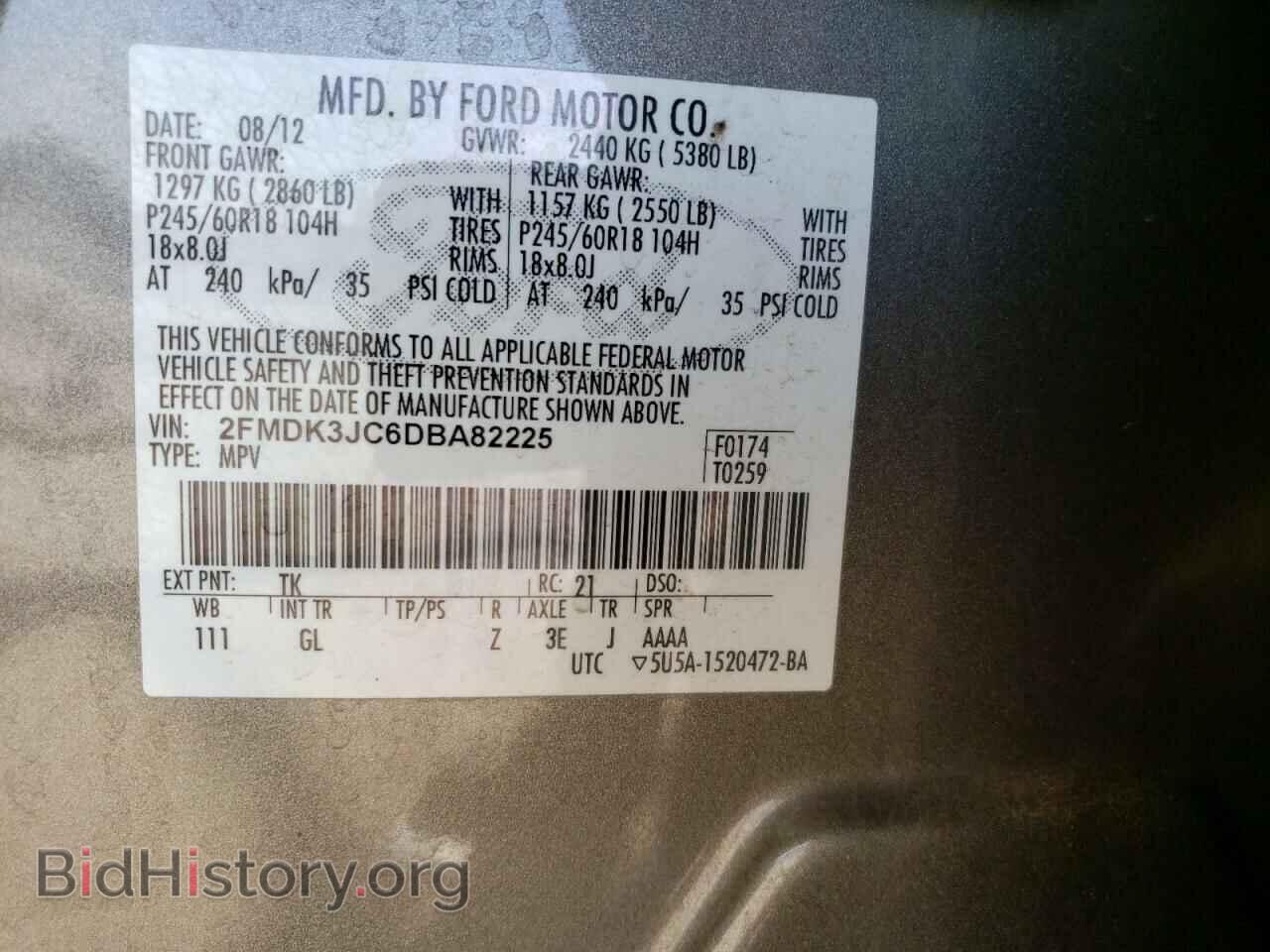 2013 FORD EDGE - VIN: 2FMDK3JC6DBA82225 - Photo 10
