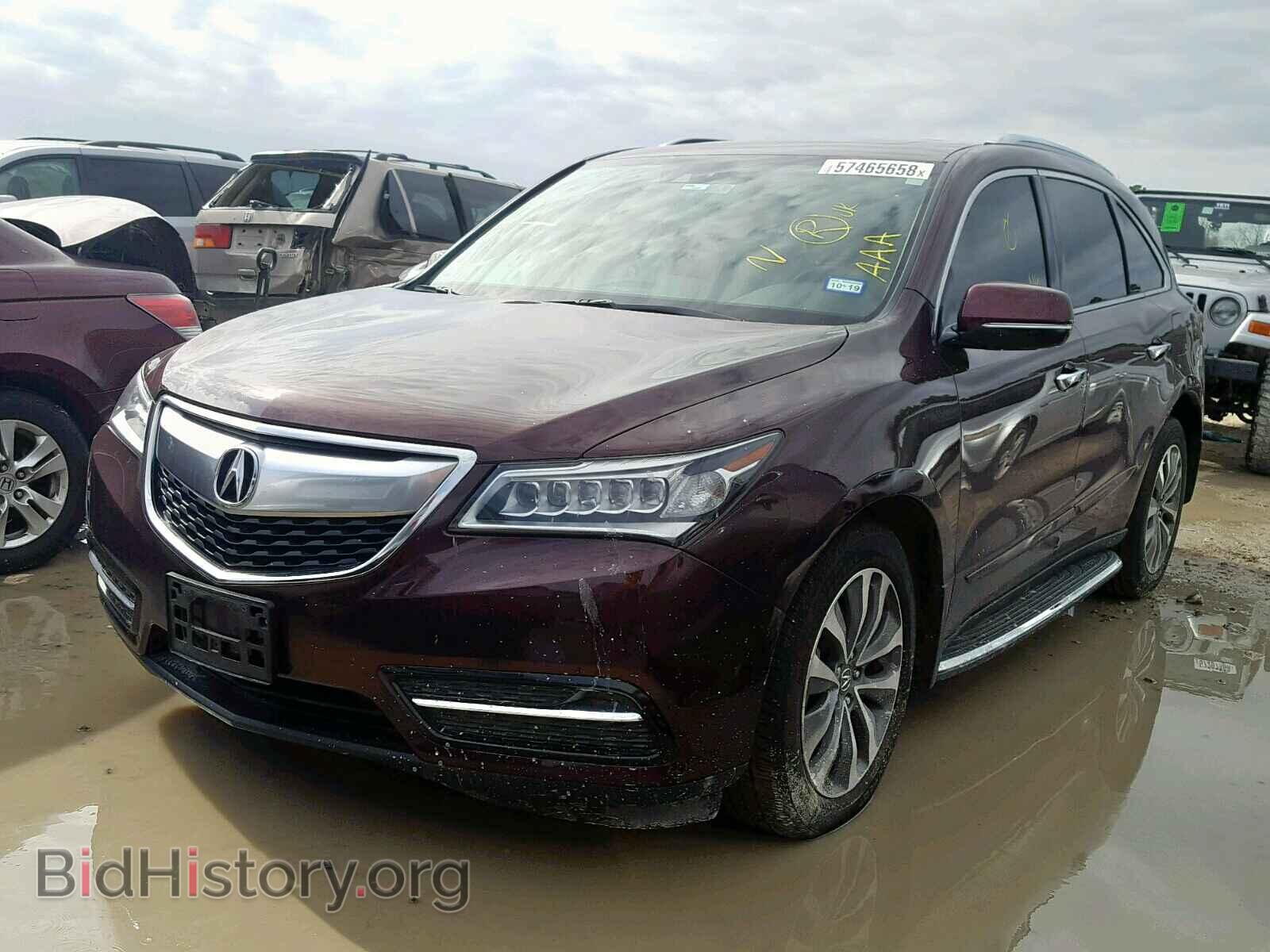 2014 ACURA MDX - VIN: 5FRYD3H45EB009476 - Фото 2