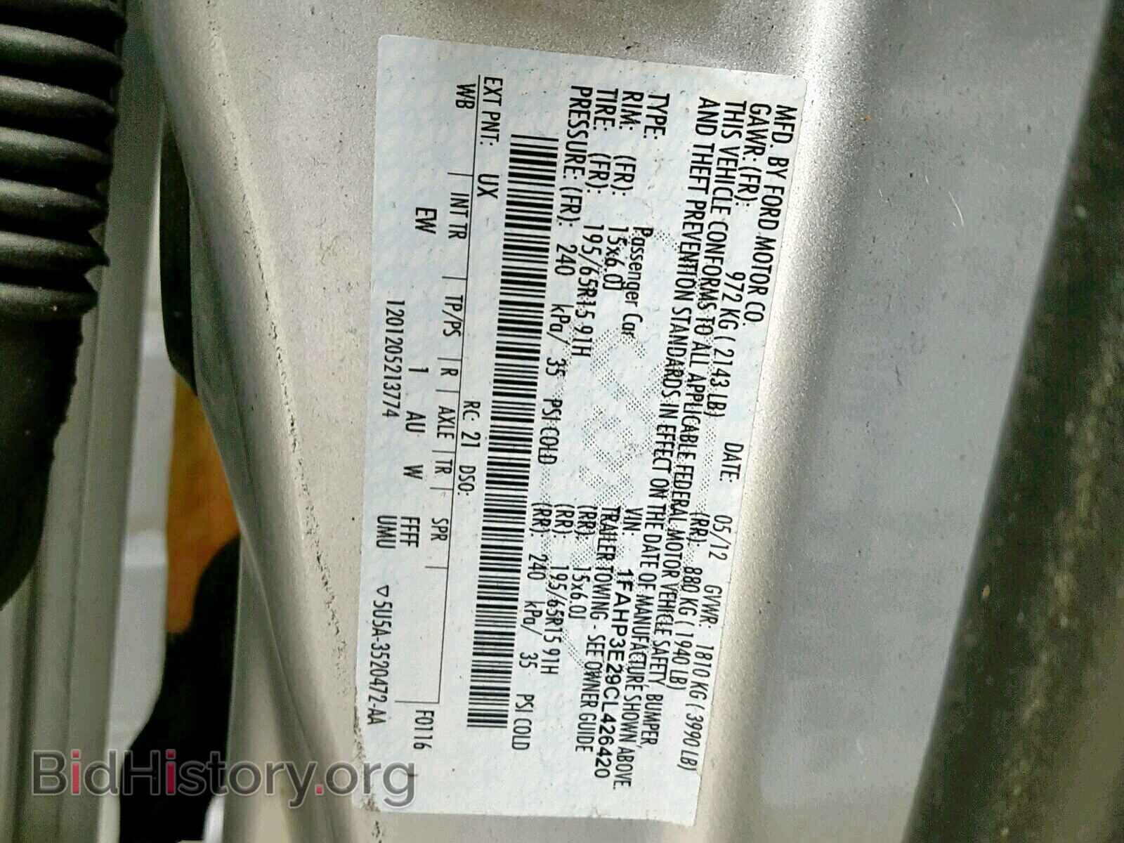 2012 FORD FOCUS - VIN: 1FAHP3E29CL426420 - Photo 10