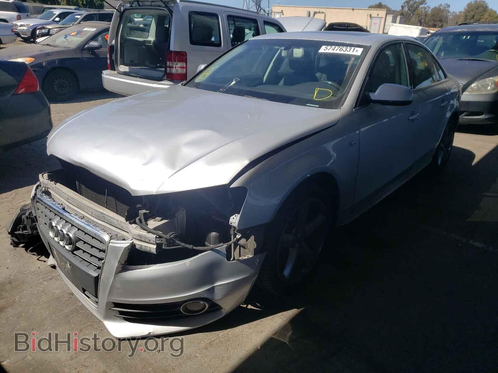 2012 AUDI A4 - VIN: WAUFFAFL4CA100257 - Фото 2