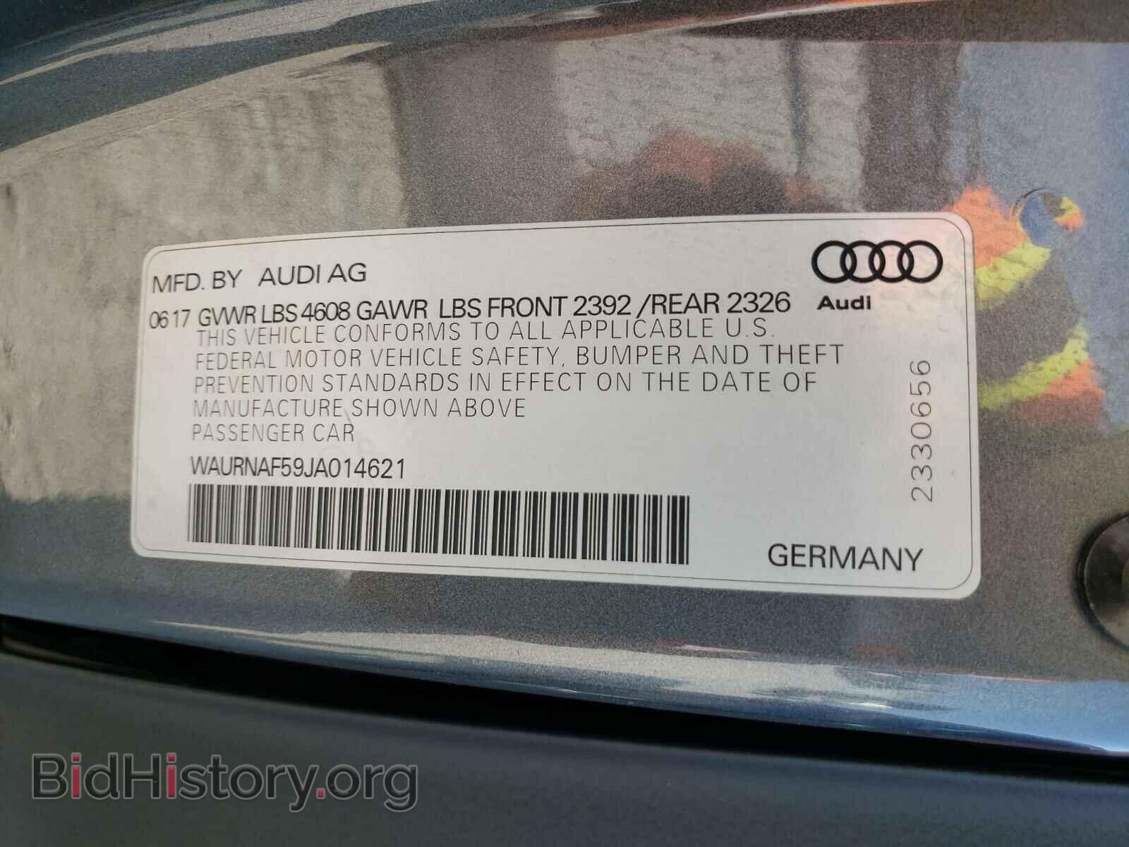 2018 AUDI A5 - VIN: WAURNAF59JA014621 - Фото 10