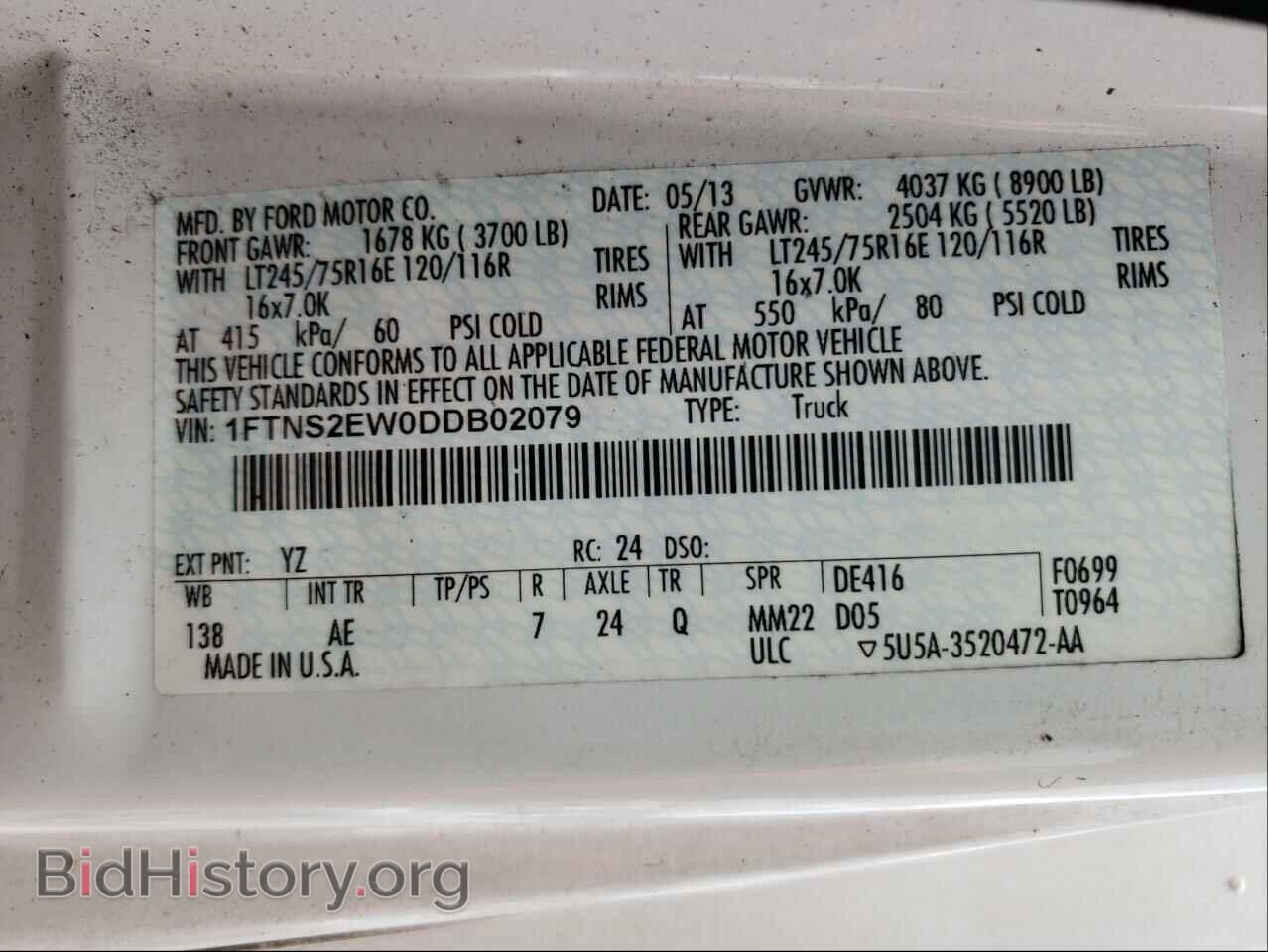 2013 FORD ECONOLINE - VIN: 1FTNS2EW0DDB02079 - Photo 10