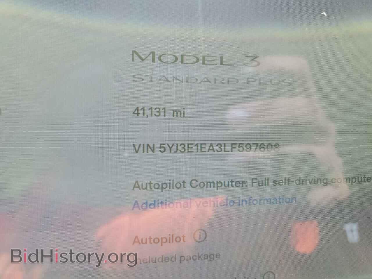 2020 TESLA MODEL 3 - VIN: 5YJ3E1EA3LF597608 - Фото 9