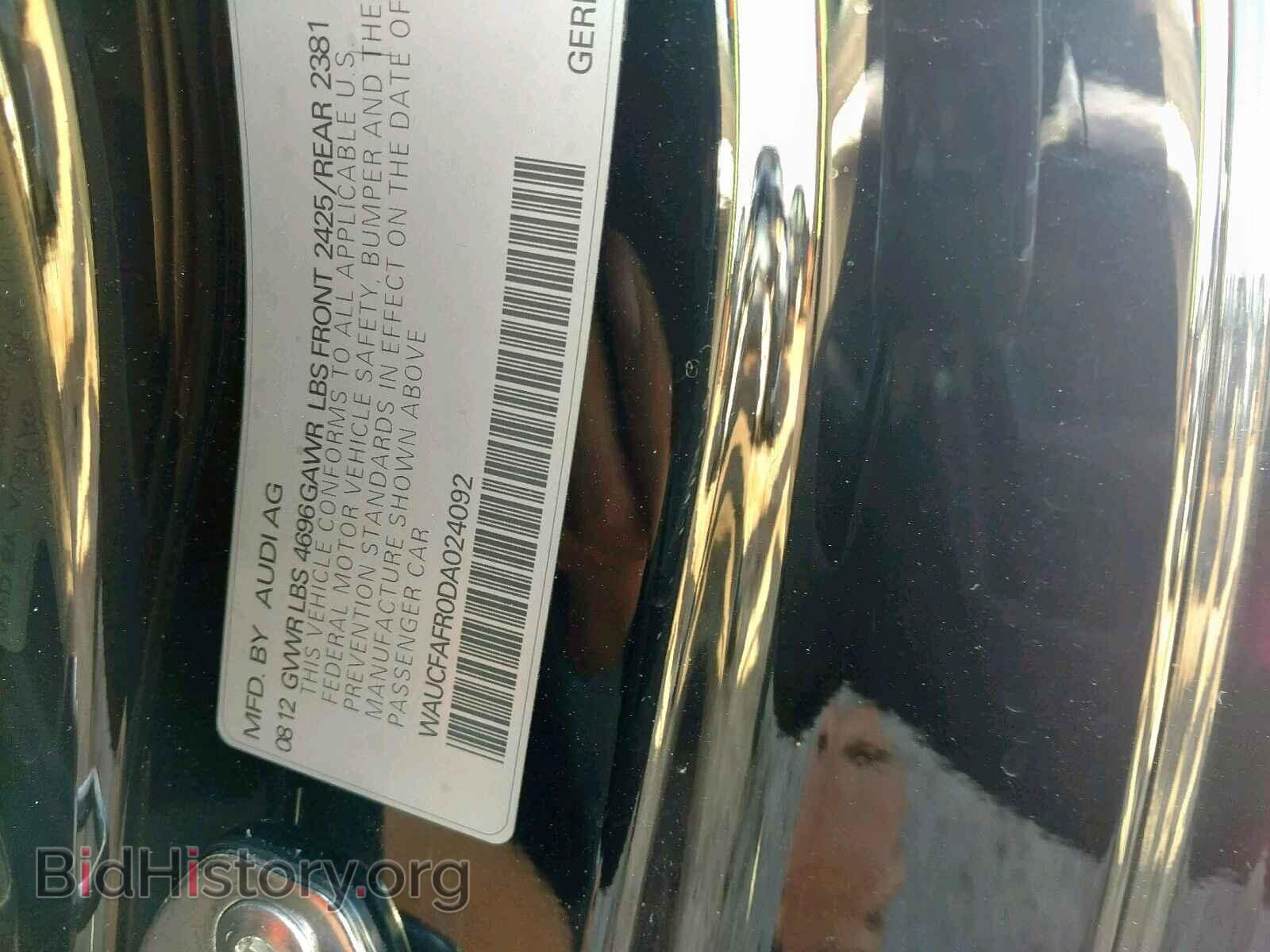 2013 AUDI A5 PREMIUM - VIN: WAUCFAFR0DA024092 - Photo 10