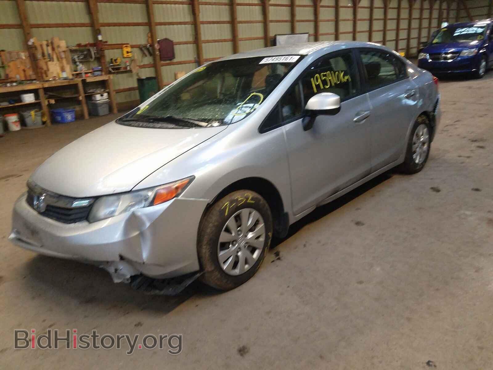2012 HONDA CIVIC - VIN: 2HGFB2F48CH108328 - Фото 2