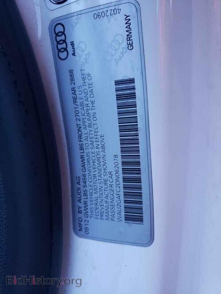 2013 AUDI A7 - VIN: WAU2GAFC2DN062078 - Фото 10