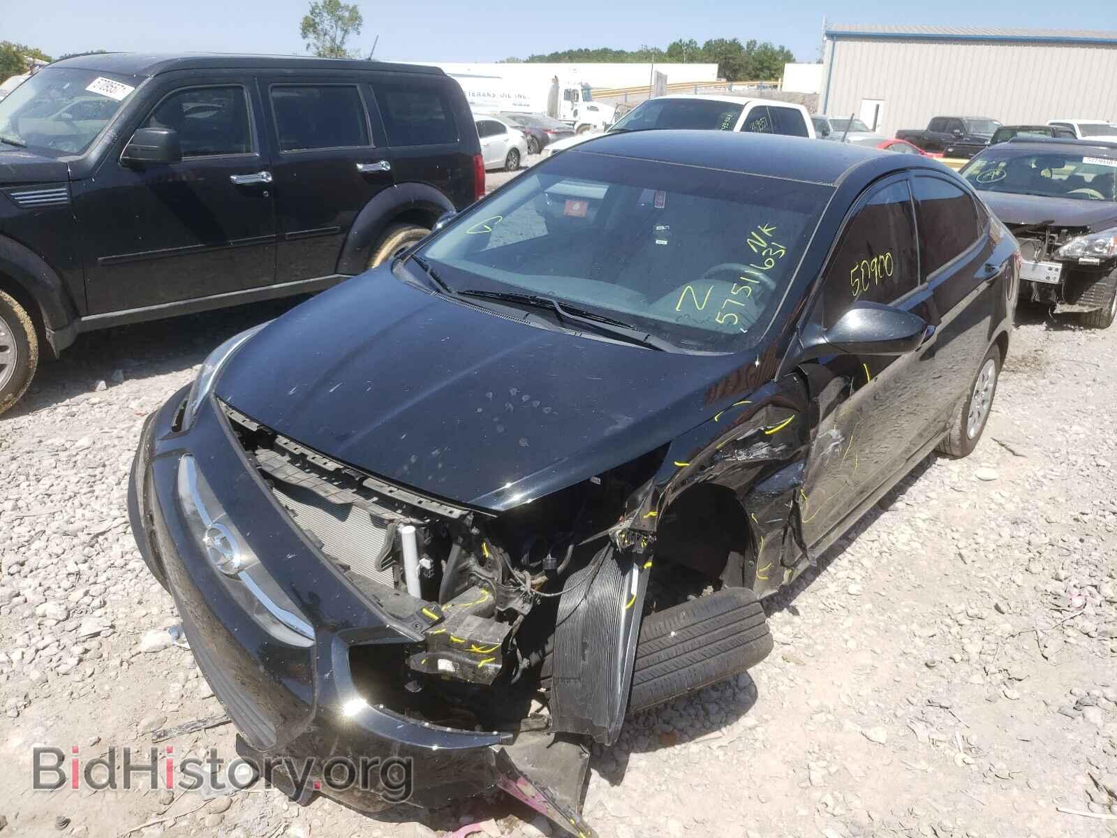 2016 HYUNDAI ACCENT - VIN: KMHCT4AE2GU153953 - Фото 2