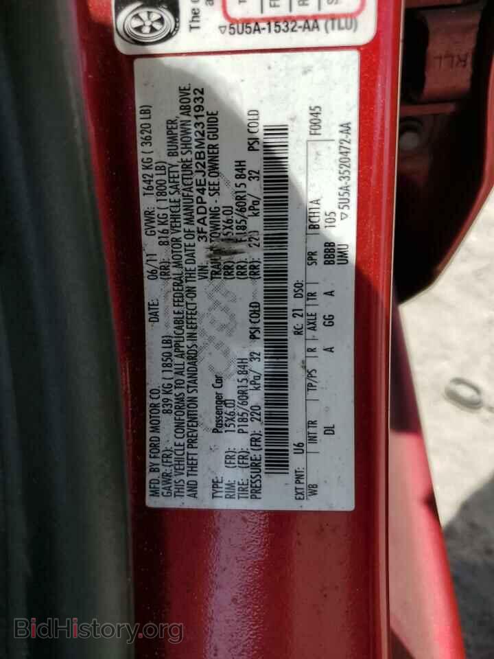 2011 FORD FIESTA - VIN: 3FADP4EJ2BM231932 - Фото 12
