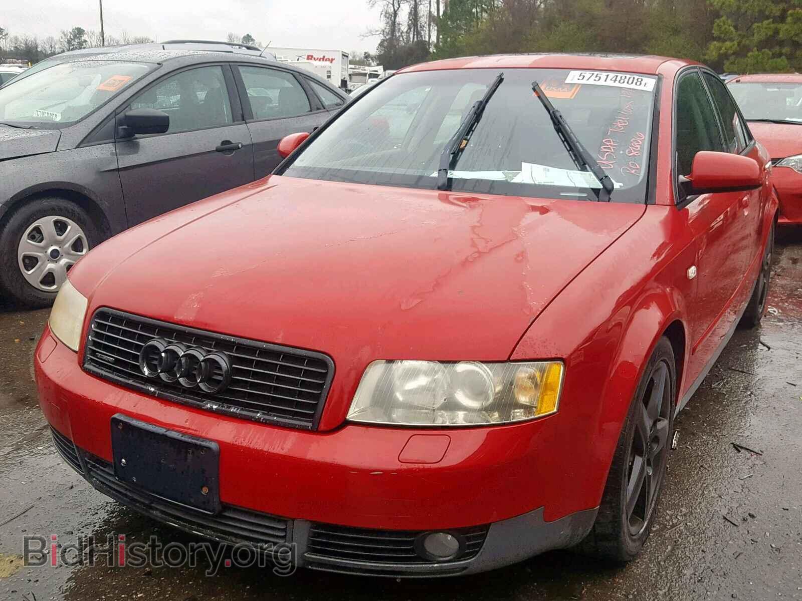 2002 AUDI A4 - VIN: WAULC68E62A167402 - Фото 2
