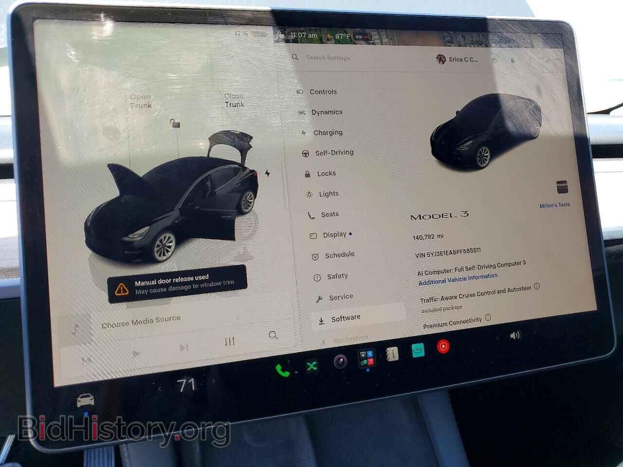 2023 TESLA MODEL 3 - VIN: 5YJ3E1EA8PF585511 - Фото 9