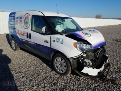 2017 RAM PROMASTER, white — VIN ZFBERFBB9H6D54238, Copart