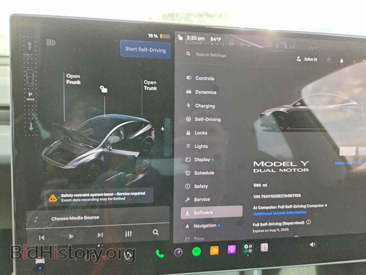 2026 TESLA MODEL Y - VIN: 7SAYGDEE2TA687109 - Photo 9