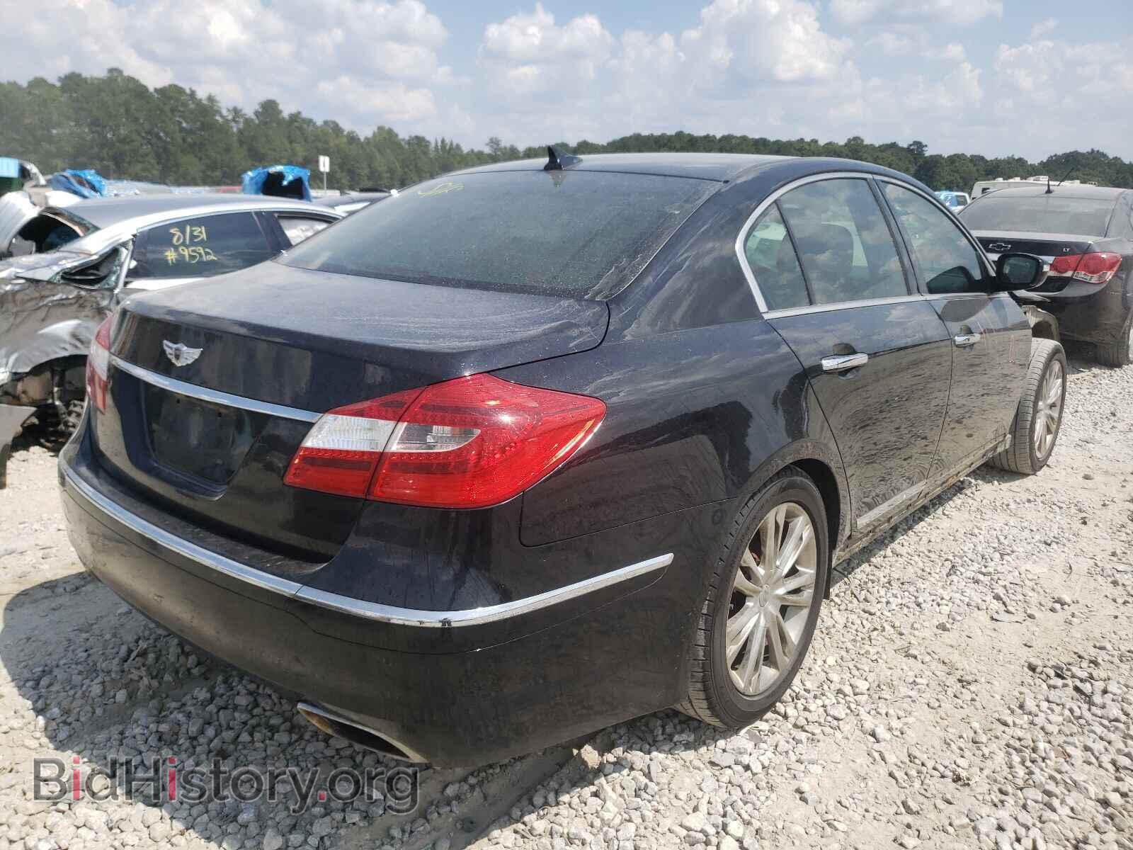 2012 HYUNDAI GENESIS - VIN: KMHGC4DF3CU165965 - Фото 4