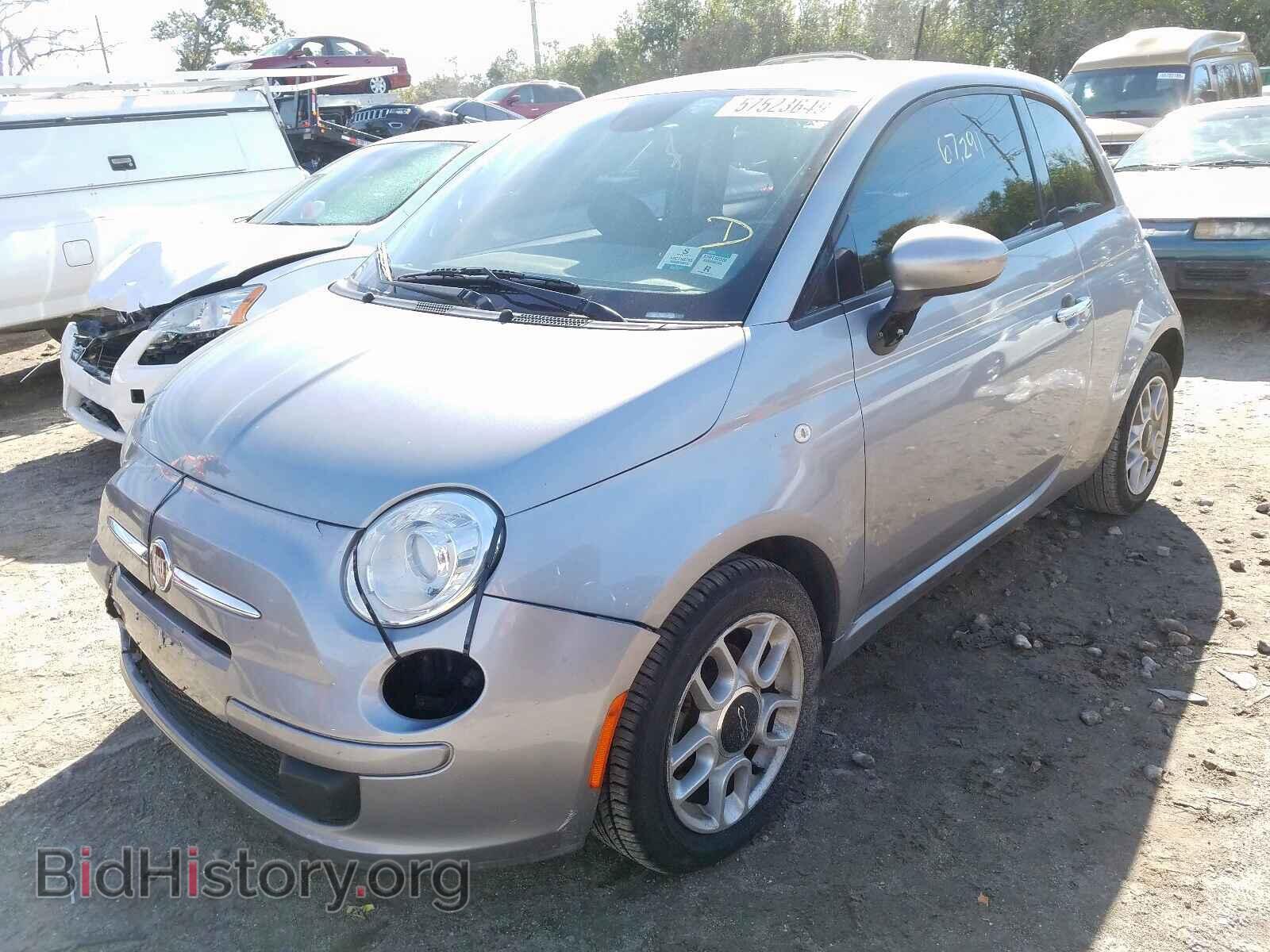 2015 FIAT 500 - VIN: 3C3CFFAR6FT689795 - Фото 2