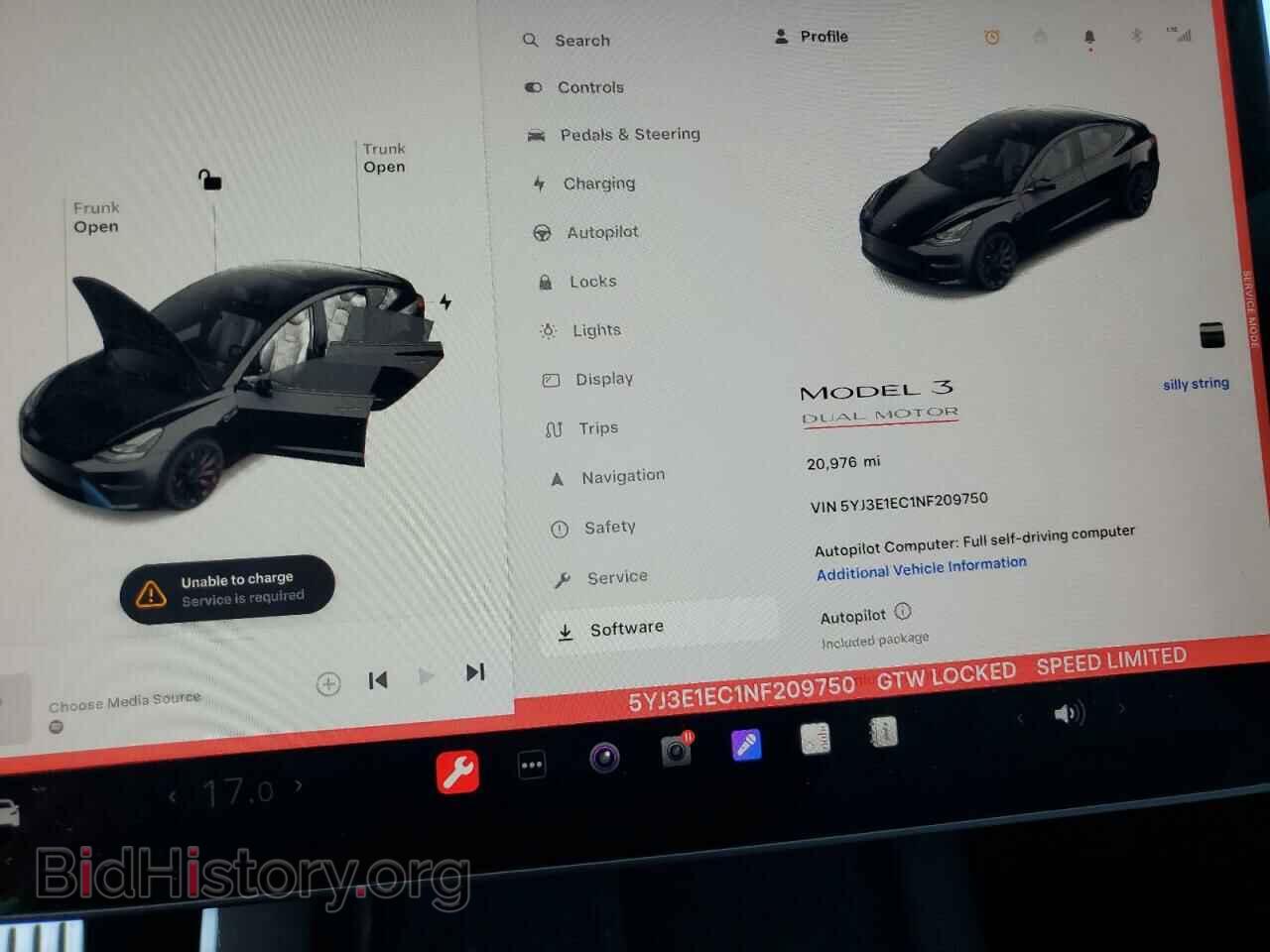 2022 TESLA MODEL 3 - VIN: 5YJ3E1EC1NF209750 - Фото 9