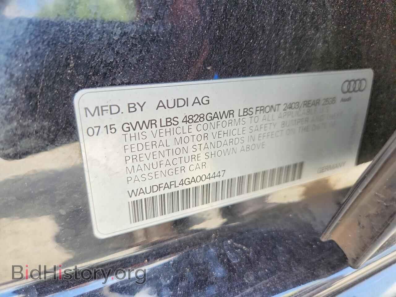 2016 AUDI A4 - VIN: WAUDFAFL4GA004447 - Фото 12