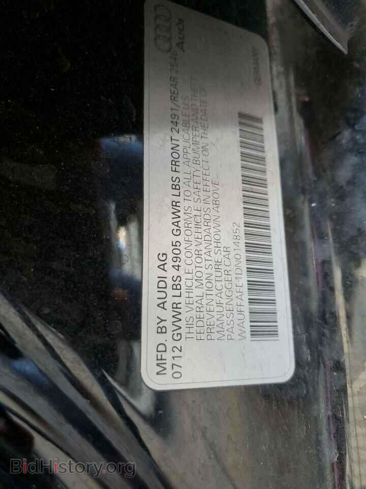 2013 AUDI A4 - VIN: WAUFFAFL1DN014852 - Фото 12