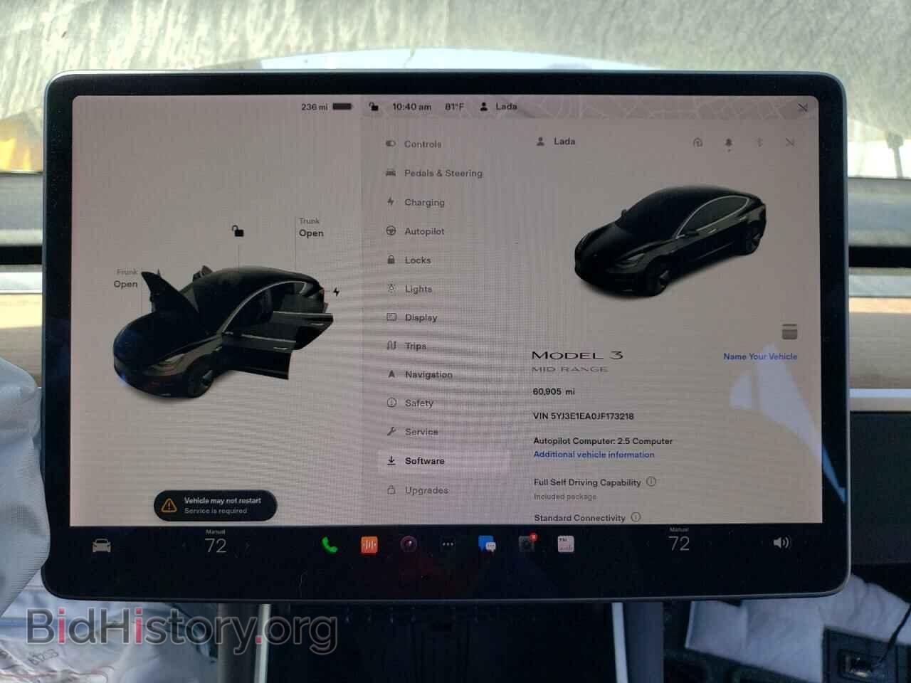 2018 TESLA MODEL 3 - VIN: 5YJ3E1EA0JF173218 - Photo 8
