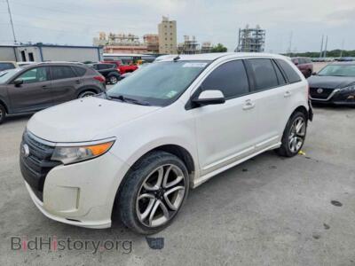 2013 Ford EDGE Sport, white — VIN 2FMDK3AK2DBB81647, Copart